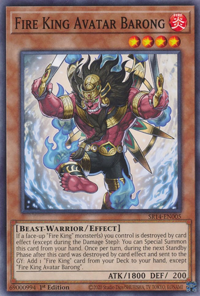 Fire King Avatar Barong [SR14-EN005] Common | Exor Games Bridgewater