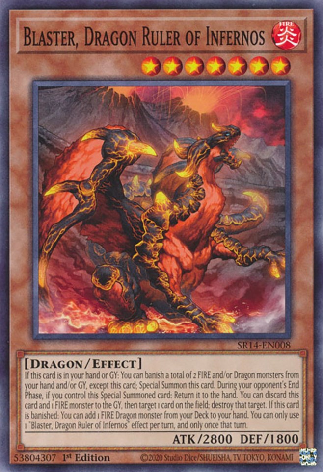 Blaster, Dragon Ruler of Infernos [SR14-EN008] Common | Exor Games Bridgewater