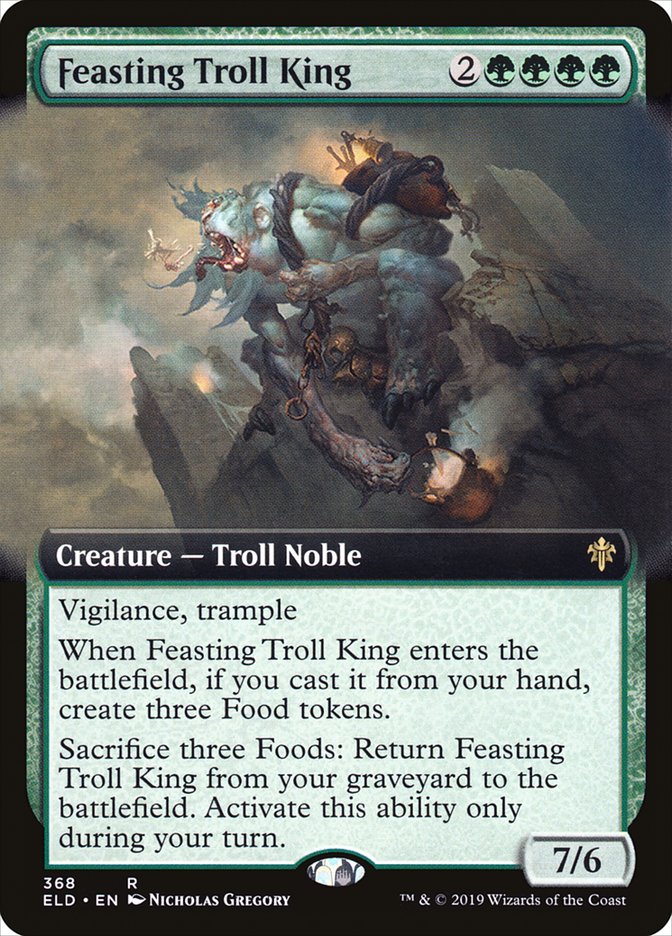 Feasting Troll King (Extended Art) [Throne of Eldraine] | Exor Games Bridgewater