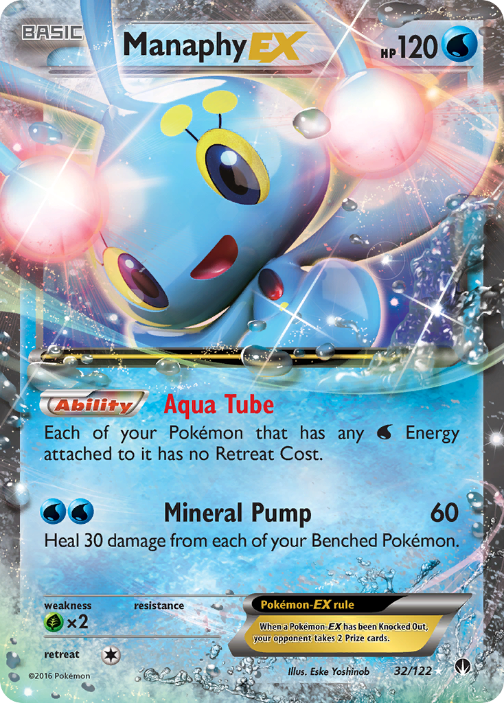 Manaphy EX (32/122) [XY: BREAKpoint] | Exor Games Bridgewater