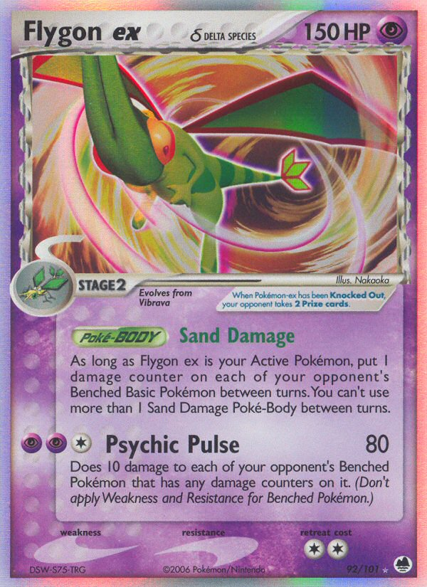 Flygon ex (92/101) (Delta Species) [EX: Dragon Frontiers] | Exor Games Bridgewater