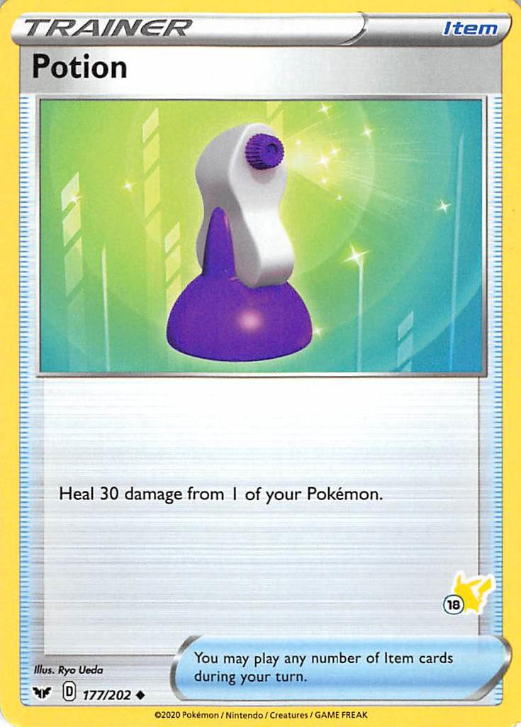 Potion (177/202) (Pikachu Stamp #18) [Battle Academy 2022] | Exor Games Bridgewater