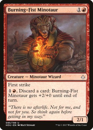 Burning-Fist Minotaur [Hour of Devastation] | Exor Games Bridgewater