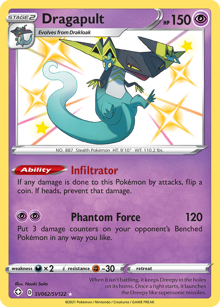 Dragapult (SV062/SV122) [Sword & Shield: Shining Fates] | Exor Games Bridgewater