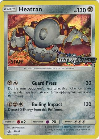 Heatran (SM96) (Staff Prerelease Promo) [Sun & Moon: Black Star Promos] | Exor Games Bridgewater