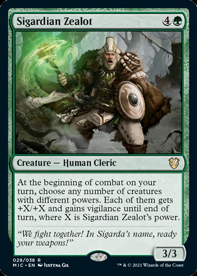 Sigardian Zealot [Innistrad: Midnight Hunt Commander] | Exor Games Bridgewater