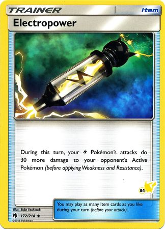 Electropower (172/214) (Pikachu Stamp #34) [Battle Academy 2020] | Exor Games Bridgewater