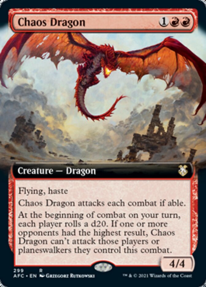 Chaos Dragon (Extended) [Dungeons & Dragons: Adventures in the Forgotten Realms Commander] | Exor Games Bridgewater