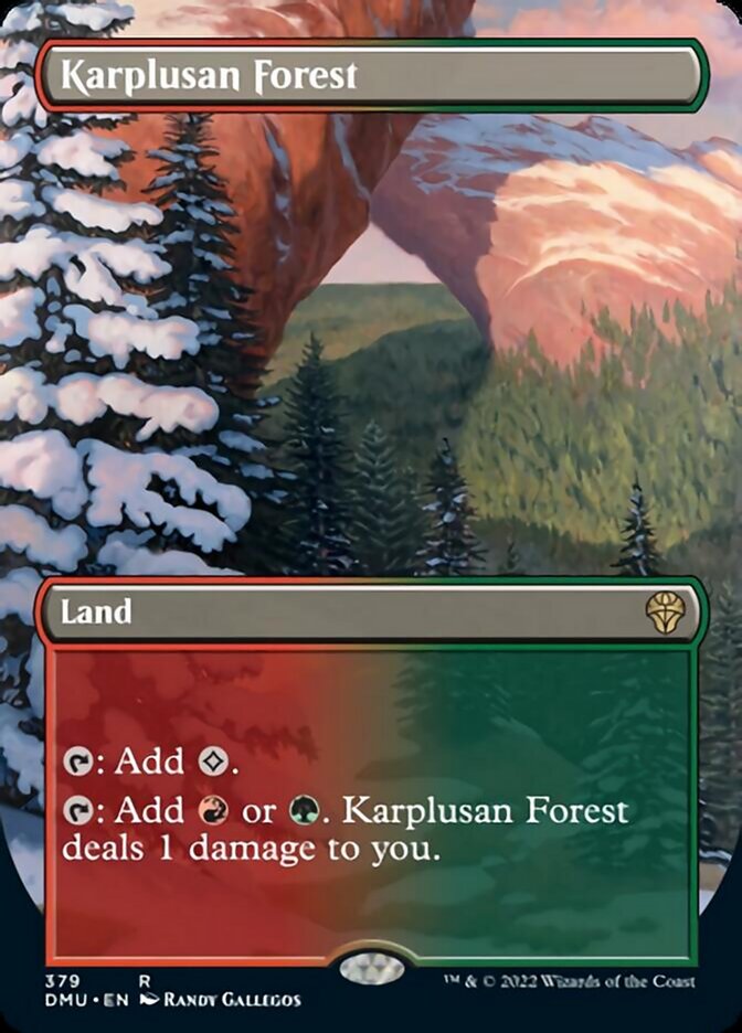 Karplusan Forest (Borderless Alternate Art) [Dominaria United] | Exor Games Bridgewater