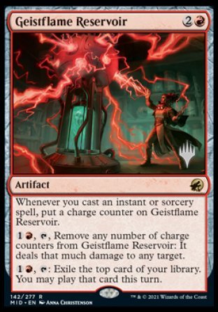 Geistflame Reservoir (Promo Pack) [Innistrad: Midnight Hunt Promos] | Exor Games Bridgewater