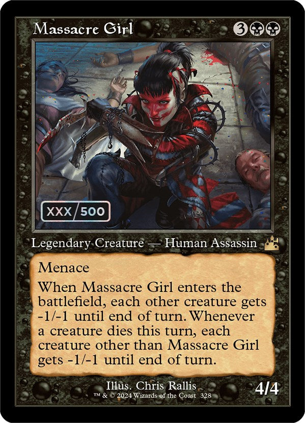 Massacre Girl (Retro) (Serialized) [Ravnica Remastered] | Exor Games Bridgewater