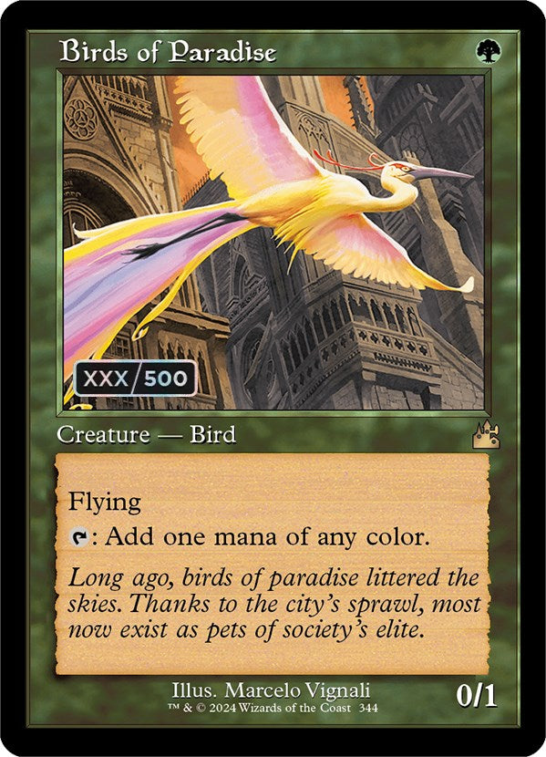 Birds of Paradise (Retro) (Serialized) [Ravnica Remastered] | Exor Games Bridgewater