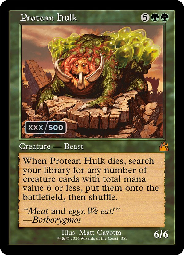 Protean Hulk (Retro) (Serialized) [Ravnica Remastered] | Exor Games Bridgewater