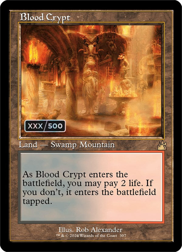 Blood Crypt (Retro) (Serialized) [Ravnica Remastered] | Exor Games Bridgewater