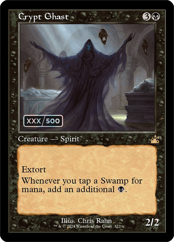 Crypt Ghast (Retro) (Serialized) [Ravnica Remastered] | Exor Games Bridgewater