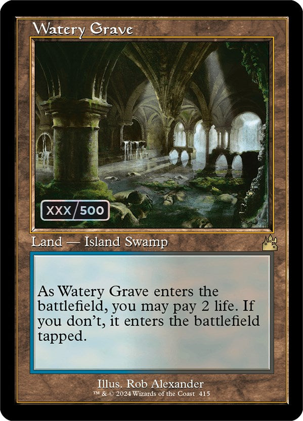 Watery Grave (Retro) (Serialized) [Ravnica Remastered] | Exor Games Bridgewater