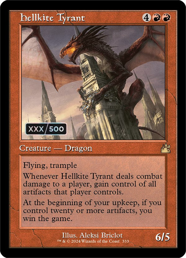 Hellkite Tyrant (Retro) (Serialized) [Ravnica Remastered] | Exor Games Bridgewater