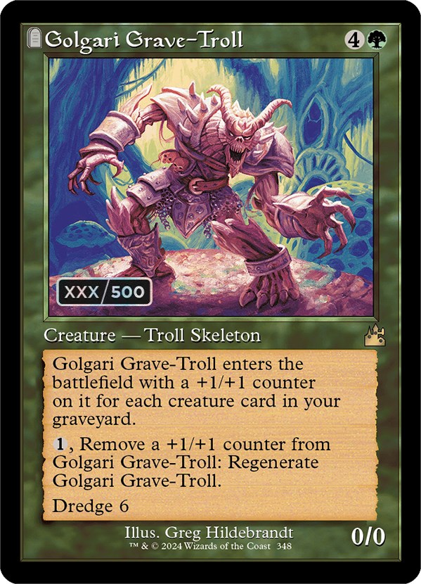 Golgari Grave-Troll (Retro) (Serialized) [Ravnica Remastered] | Exor Games Bridgewater