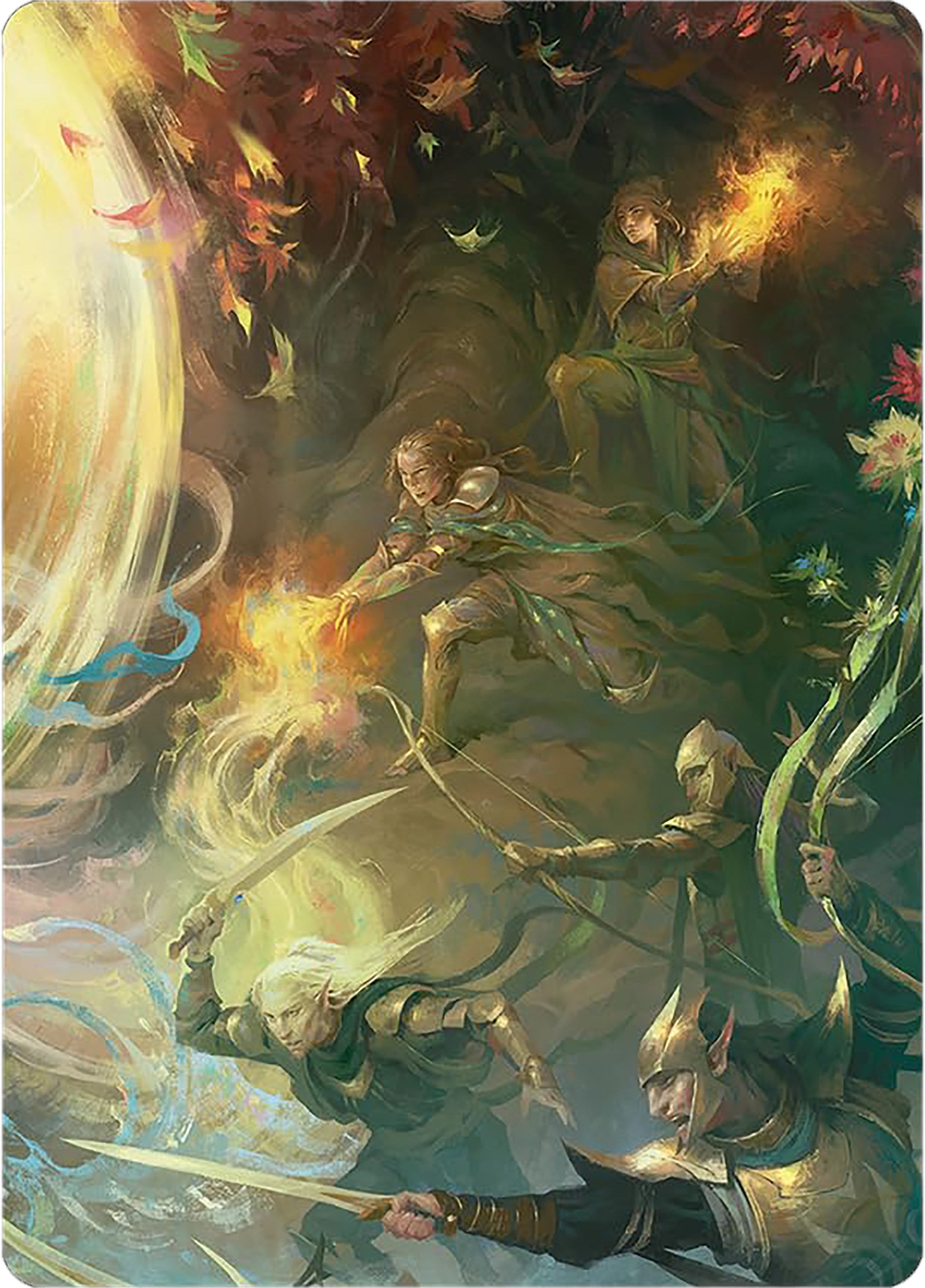 Rally the Galadhrim Art Card [The Lord of the Rings: Tales of Middle-earth Art Series] | Exor Games Bridgewater