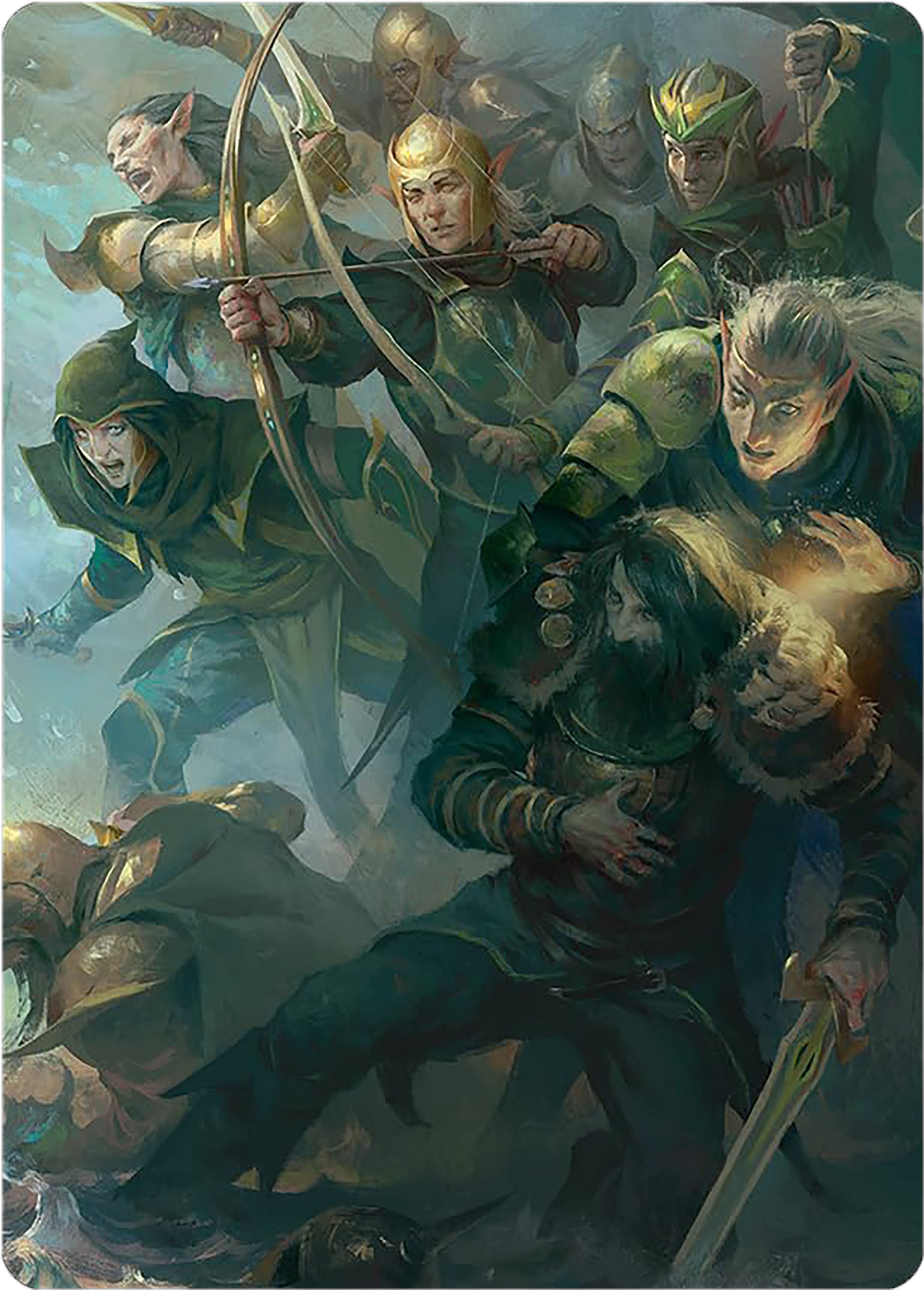 Galadhrim Brigade Art Card [The Lord of the Rings: Tales of Middle-earth Art Series] | Exor Games Bridgewater