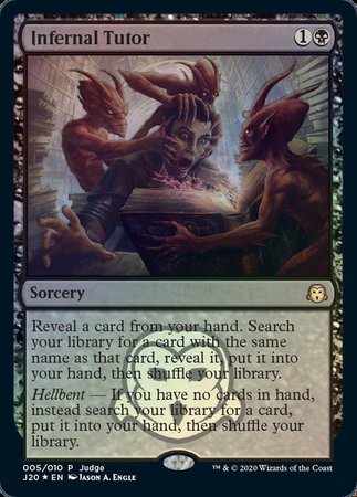 Infernal Tutor [Judge Gift Cards 2020] | Exor Games Bridgewater