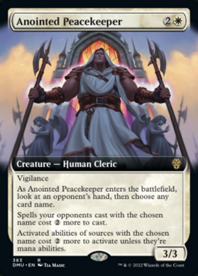 Anointed Peacekeeper (Extended Art) [Dominaria United] | Exor Games Bridgewater