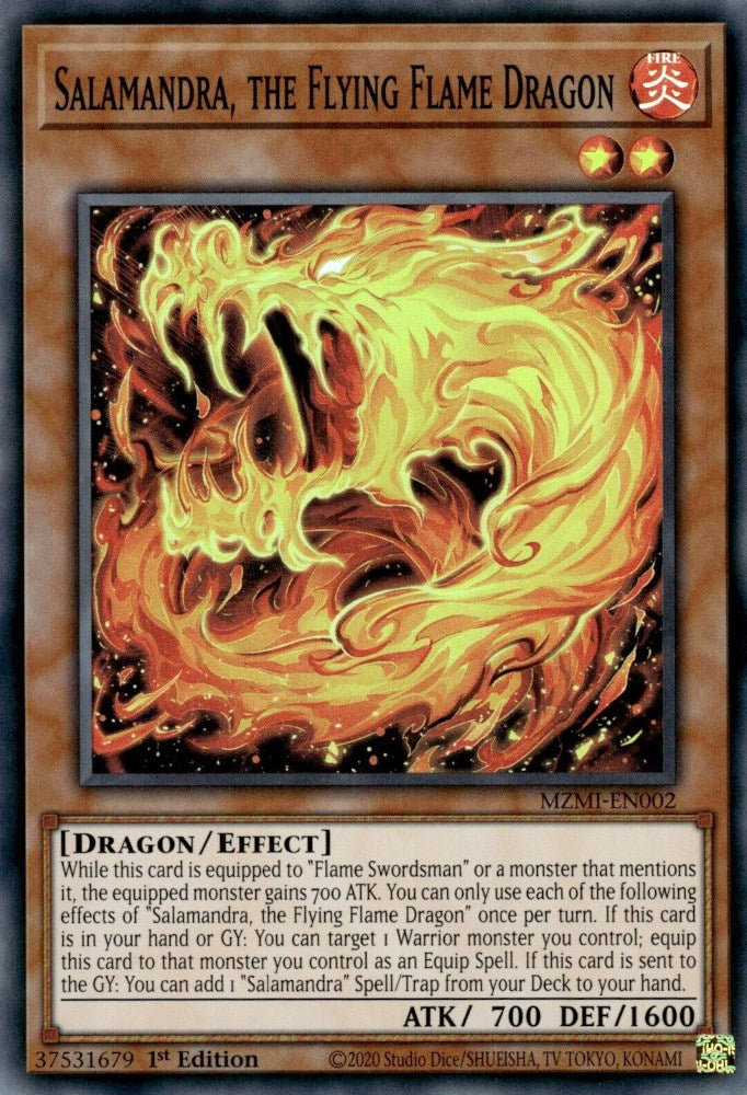 Salamandra, the Flying Flame Dragon [MZMI-EN002] Super Rare | Exor Games Bridgewater