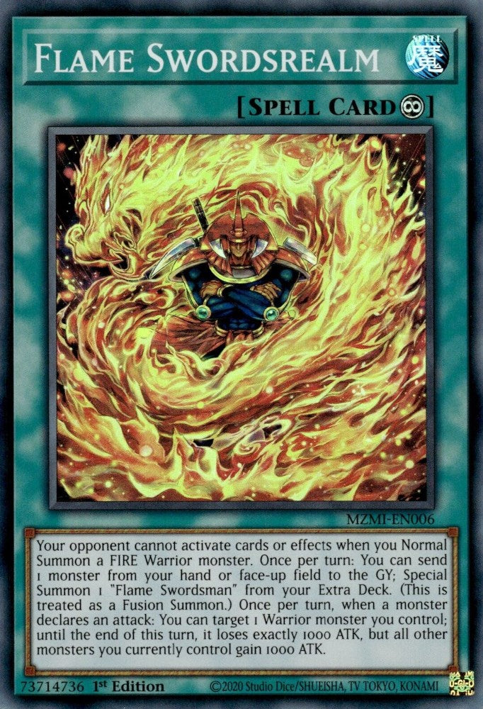 Flame Swordsrealm [MZMI-EN006] Super Rare | Exor Games Bridgewater