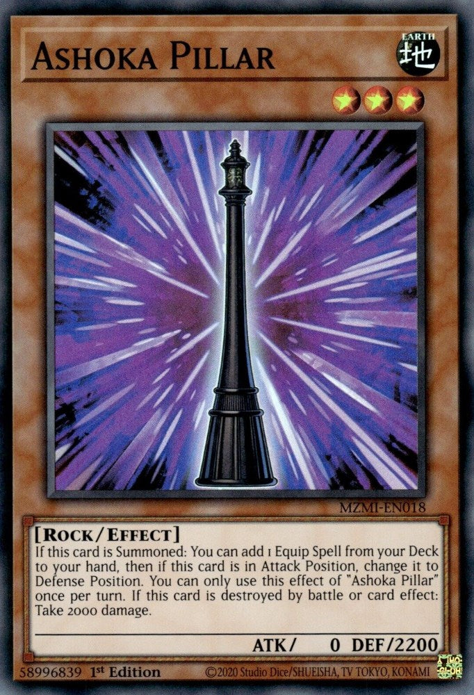 Ashoka Pillar [MZMI-EN018] Super Rare | Exor Games Bridgewater