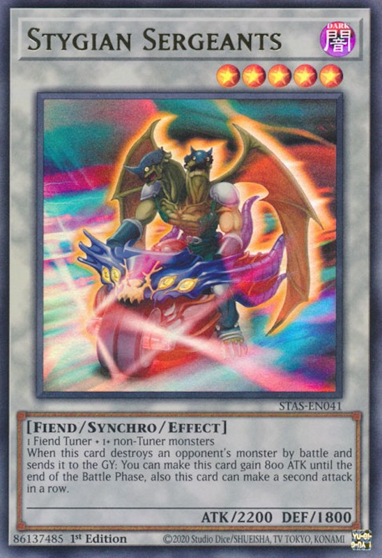 Stygian Sergeants [STAS-EN041] Ultra Rare | Exor Games Bridgewater