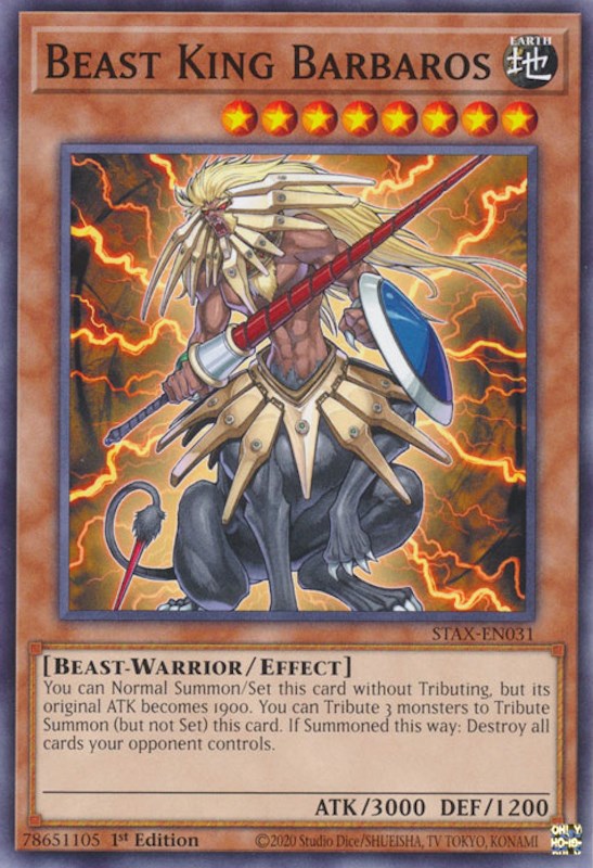 Beast King Barbaros [STAX-EN031] Common | Exor Games Bridgewater