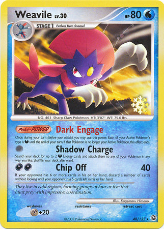 Weavile (40/132) [Countdown Calendar Promos] | Exor Games Bridgewater