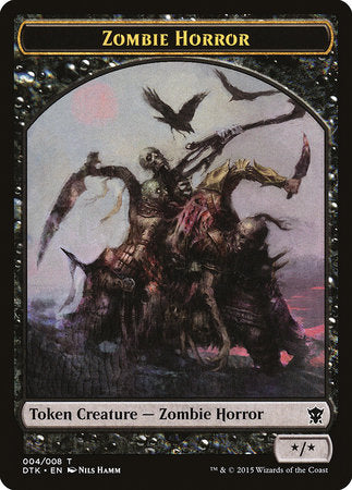 Zombie Horror Token [Dragons of Tarkir Tokens] | Exor Games Bridgewater