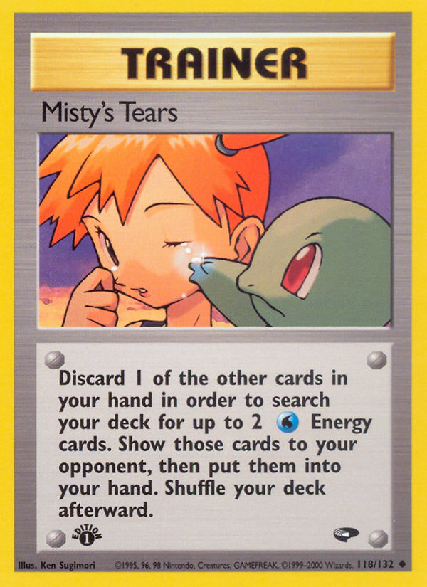 Misty's Tears (118/132) [Gym Challenge 1st Edition] | Exor Games Bridgewater