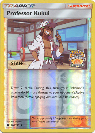 Professor Kukui (128/149) (Regional Championship Promo Staff) [Sun & Moon: Base Set] | Exor Games Bridgewater