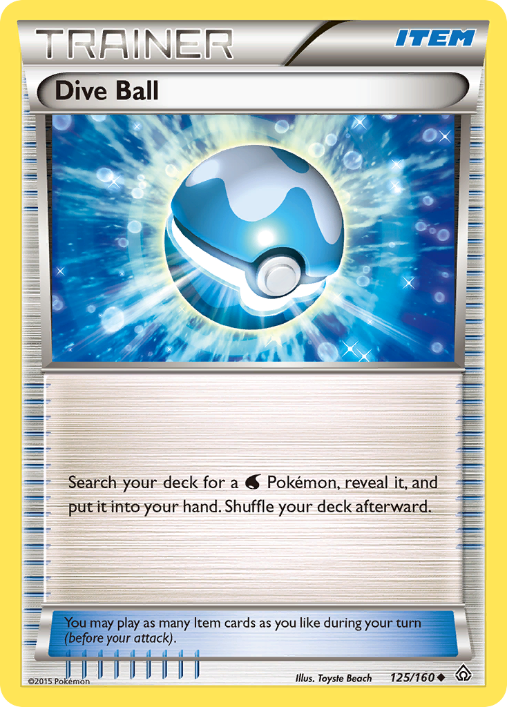 Dive Ball (125/160) [XY: Primal Clash] | Exor Games Bridgewater