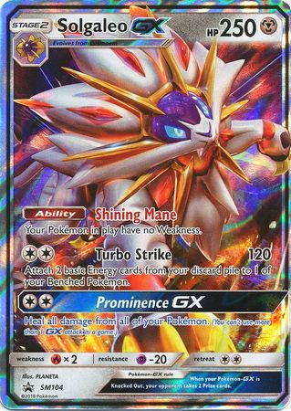 Solgaleo GX (SM104) (Jumbo Card) [Sun & Moon: Black Star Promos] | Exor Games Bridgewater