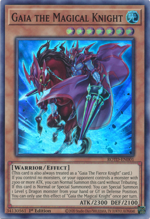 Gaia the Magical Knight [ROTD-EN001] Super Rare | Exor Games Bridgewater