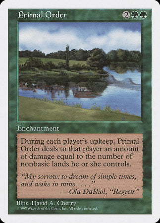 Primal Order [Fifth Edition] | Exor Games Bridgewater