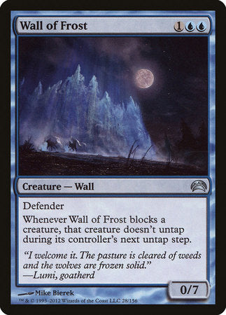 Wall of Frost [Planechase 2012] | Exor Games Bridgewater