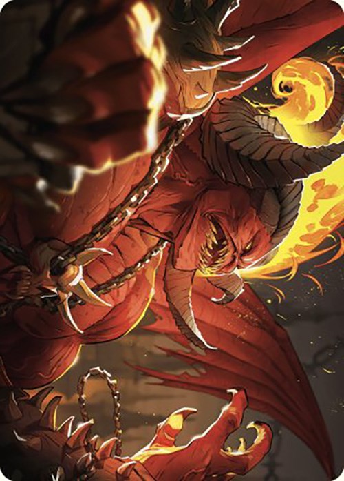 Rakdos, Patron of Chaos Art Card (45/49) [Murders at Karlov Manor Art Series] | Exor Games Bridgewater