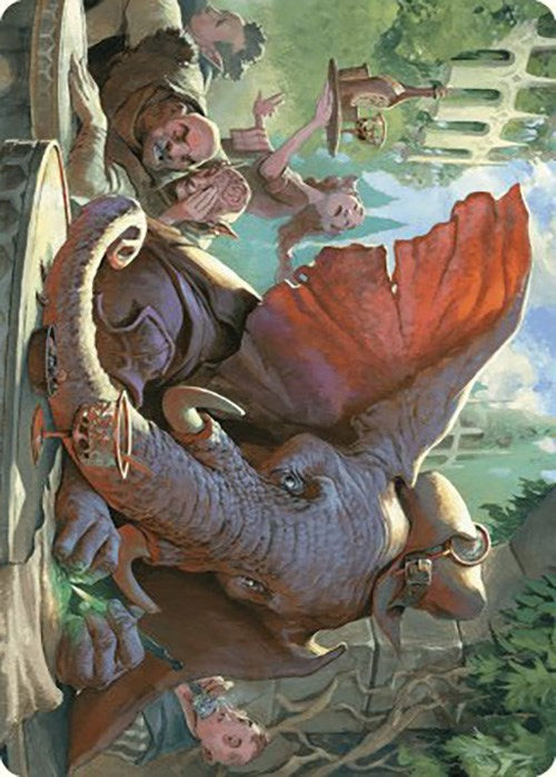 Loxodon Eavesdropper Art Card [Murders at Karlov Manor Art Series] | Exor Games Bridgewater