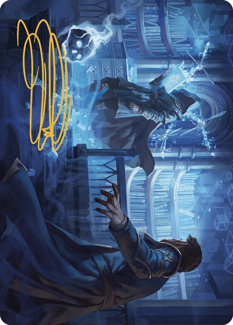 Intrude on the Mind Art Card (Gold-Stamped Signature) [Murders at Karlov Manor Art Series] | Exor Games Bridgewater