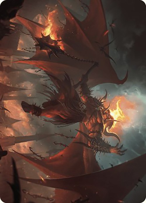 Rakdos, Patron of Chaos Art Card (22/49) [Murders at Karlov Manor Art Series] | Exor Games Bridgewater