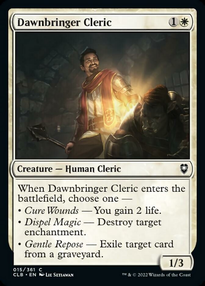 Dawnbringer Cleric [Commander Legends: Battle for Baldur's Gate] | Exor Games Bridgewater