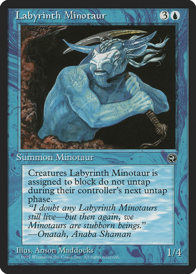 Labyrinth Minotaur (Onatah Flavor Text) [Homelands] | Exor Games Bridgewater