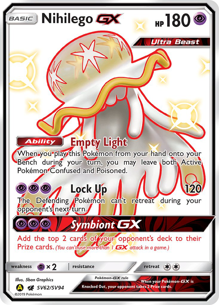 Nihilego GX (SV62/SV94) [Sun & Moon: Hidden Fates - Shiny Vault] | Exor Games Bridgewater