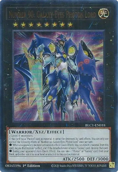 Number 90: Galaxy-Eyes Photon Lord [BLC1-EN018] Ultra Rare | Exor Games Bridgewater