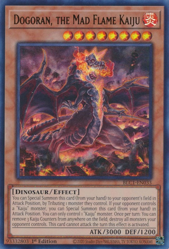 Dogoran, the Mad Flame Kaiju [BLC1-EN033] Ultra Rare | Exor Games Bridgewater