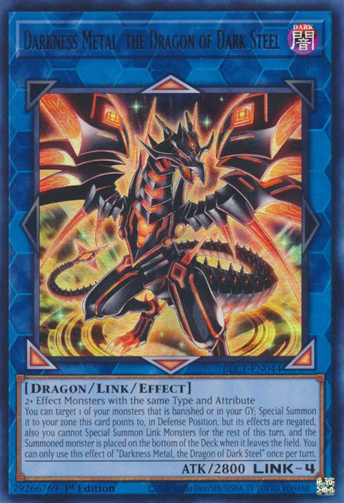 Darkness Metal, the Dragon of Dark Steel [BLC1-EN044] Ultra Rare | Exor Games Bridgewater